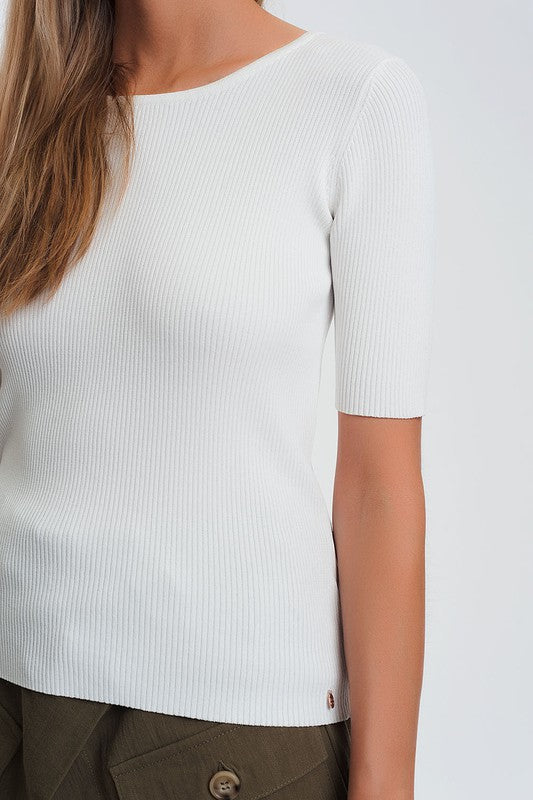 Suri Short sleeve sweater