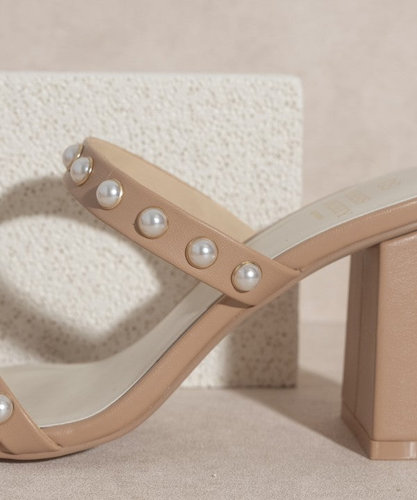 Victoria - Pearl Strap Heel