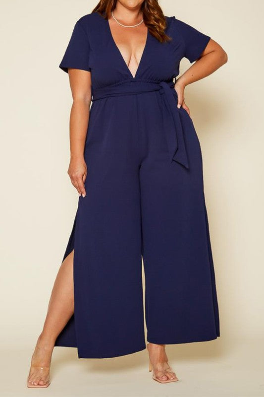 Peggie Side Slit Jumpsuit