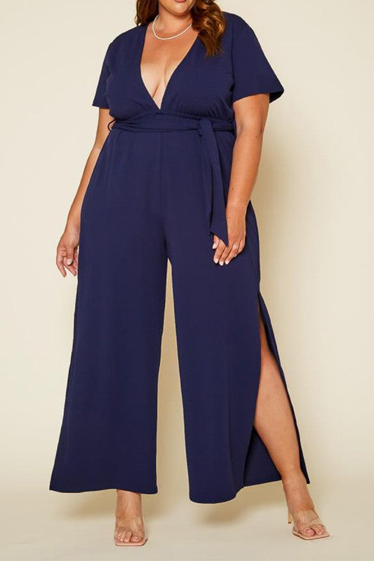 Peggie Side Slit Jumpsuit