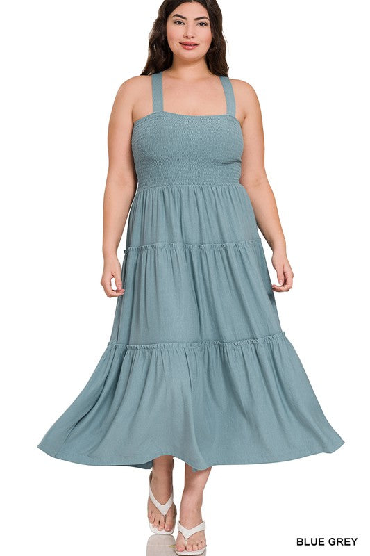 Plus Size Sia Smocked Tiered Dress