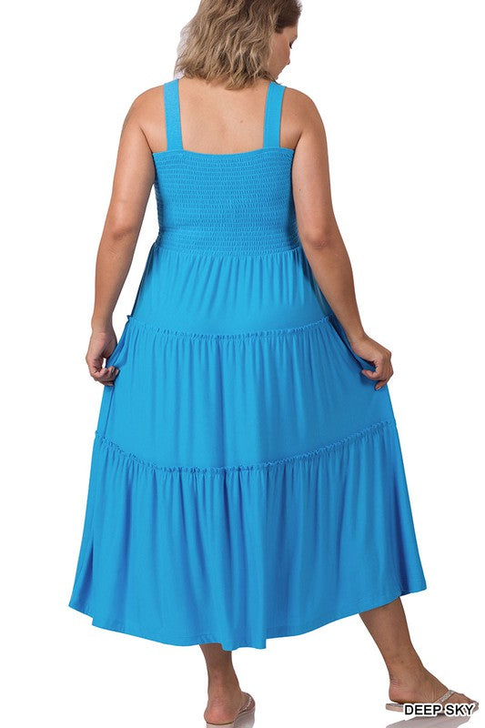 Plus Size Sia Smocked Tiered Dress