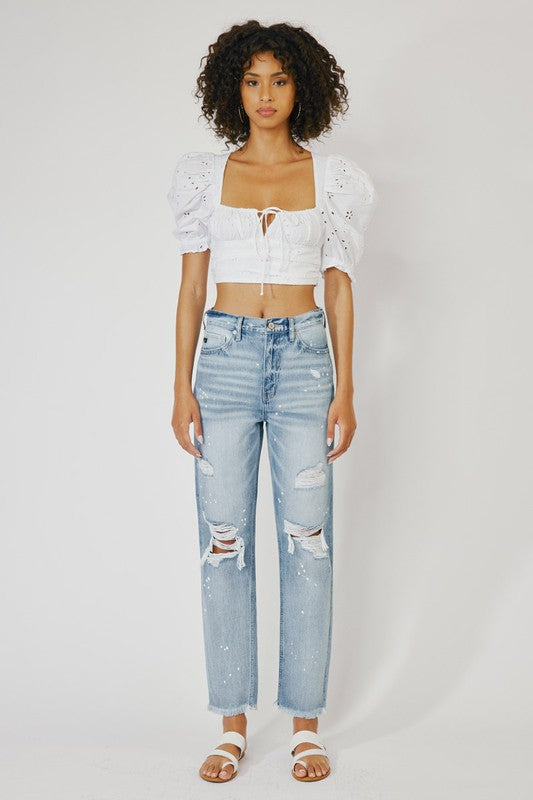 Carolyn High Rise Slim Straight Jeans