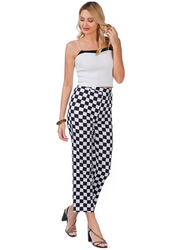 Cherie Checkerboard Pants