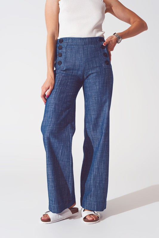 Marianne Marine button pants