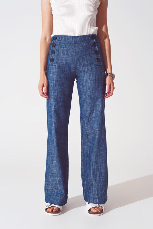 Marianne Marine button pants