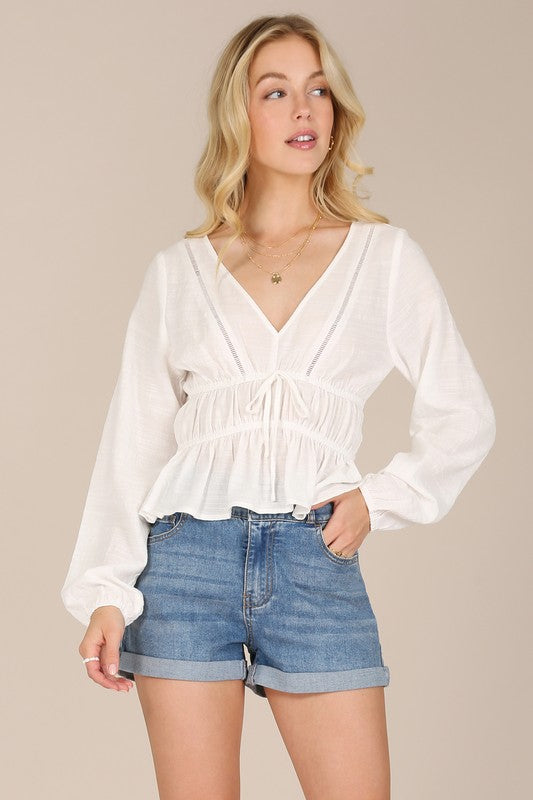 Leslie Lace Sheer Top