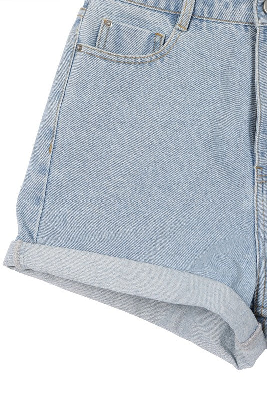 Risa Roll up denim Shorts