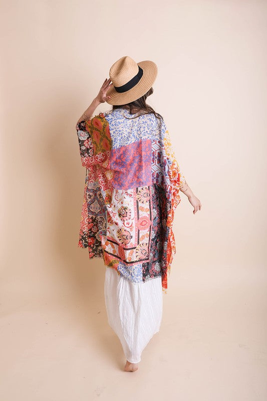 Brittany Boho Floral Patchwork Kimono