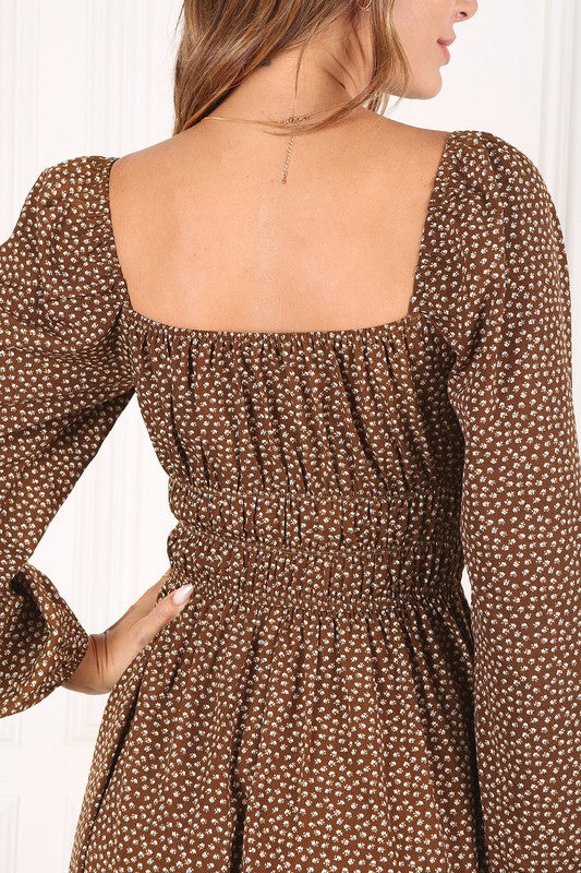 Vicki vintage puff dress