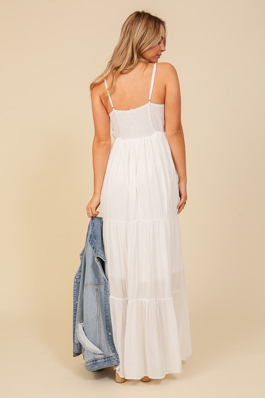 Whether you’re attending a beach wedding, a summer festival, or a romantic dinner, the Boho Lace Top Maxi Dress is designed to make you feel effortlessly chic and stylish. Pair it with your favorite sandals and boho accessories to complete the l