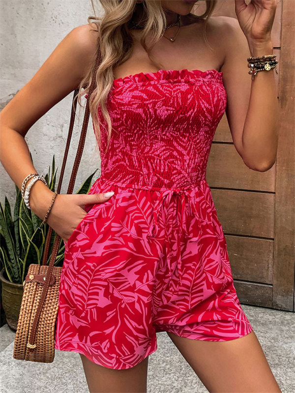 Turn heads in this stunning red short halter jumper! Perfect for any occasion in this beautifully designed red halter jumpsuit! 