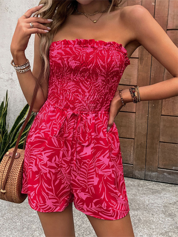 The Heather Halter Jumpsuit is your suburban to city chic strapless jumpsuit! 