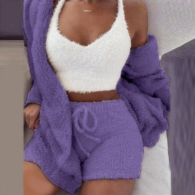 Supper Cute Knit Fuzzy Sleepwear