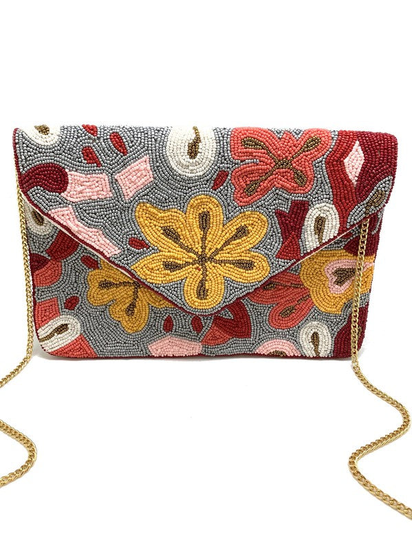 FLower Pattern Clutch Bag