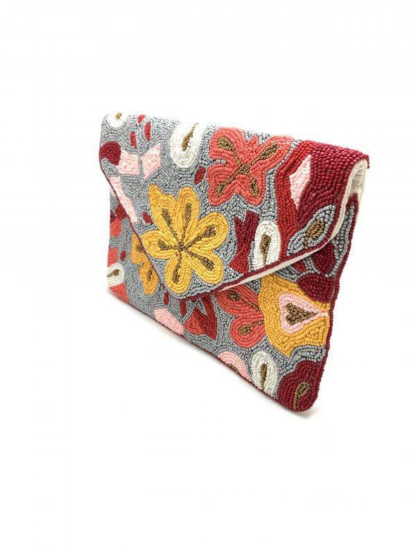 FLower Pattern Clutch Bag