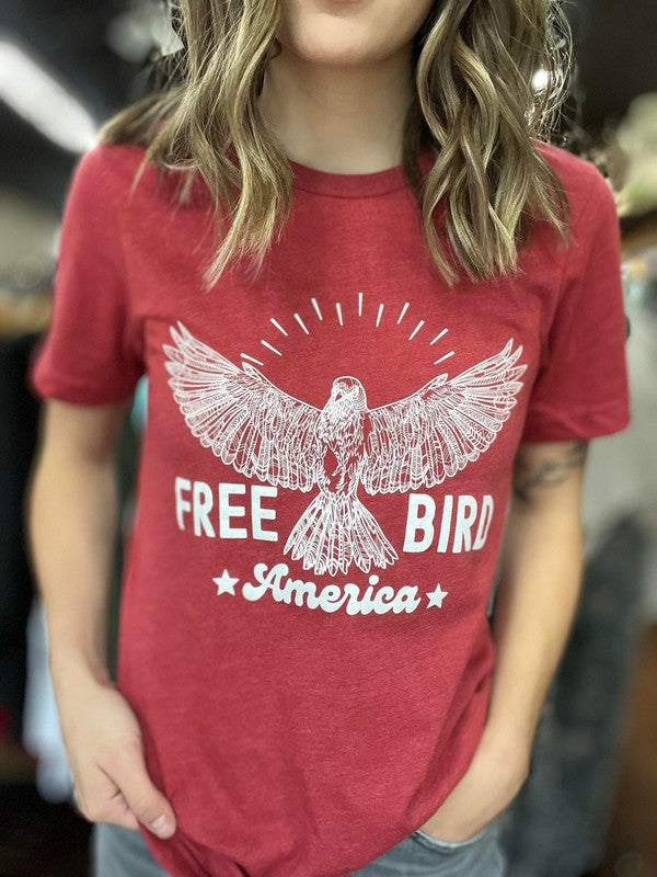 Graphic "Free Bird" Tee