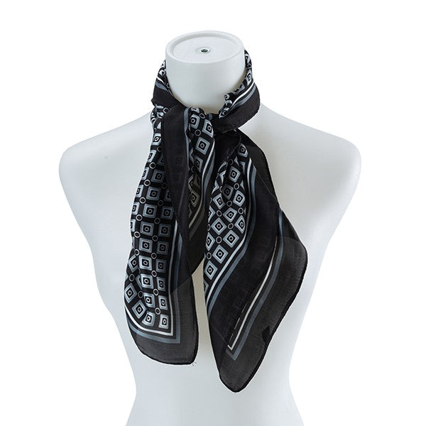 Multi Pattern Silk Scarf