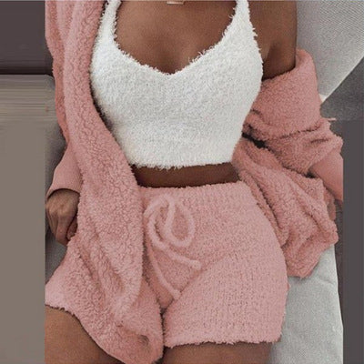 Supper Cute Knit Fuzzy Sleepwear