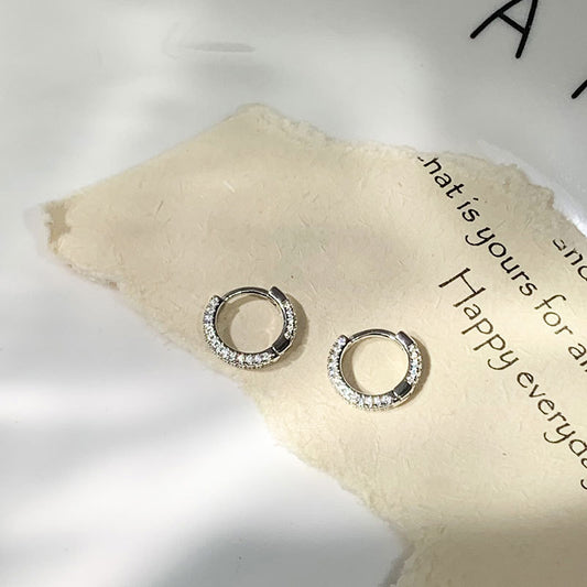 Micro Setting Mini Circles Earrings