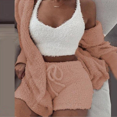 Supper Cute Knit Fuzzy Sleepwear