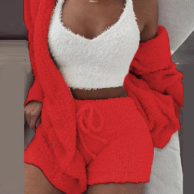 Supper Cute Knit Fuzzy Sleepwear