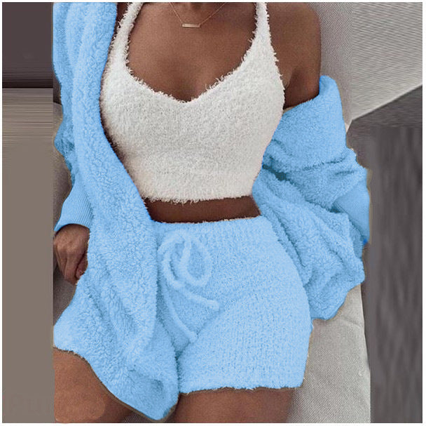 Supper Cute Knit Fuzzy Sleepwear