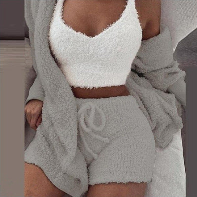 Supper Cute Knit Fuzzy Sleepwear