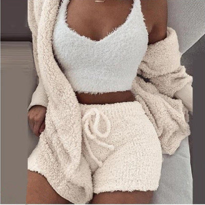 Supper Cute Knit Fuzzy Sleepwear